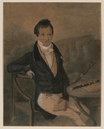 Unbekannter Künstler - Porträt von Flötist und Komponist Jean-Louis Tulou (1786-1865)