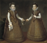 Sánchez Coello, Alonso - Infanta Isabel Clara Eugenia (1566-1633) und Katharina Michaela von Spanien (1567-1597)
