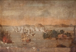 Unbekannter Künstler - Die Seeschlacht von Hogland am 22. Juli 1713