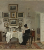 Holsøe, Carl - Mutter und Kind am Tisch
