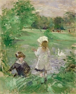 Morisot, Berthe - Auf dem Seeufer (Au bord du lac)