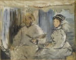 Manet, Édouard - Der Maler Monet in seinem Atelier