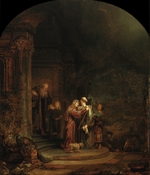 Rembrandt van Rhijn - Begegnung von Maria und Elisabet