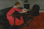 Vallotton, Felix Edouard - Misia an ihrem Schreibtisch