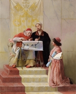 Blashfield, Edwin Howland - Bramante zeigt dem Papst die Pläne für Sankt Peter im Vatikan