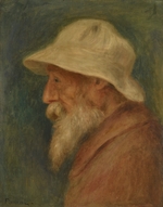 Renoir, Pierre Auguste - Selbstbildnis mit weißem Hut