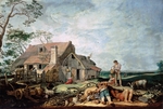 Bloemaert, Abraham - Landschaft mit Bauern und dem Auszug des Tobias mit dem Engel