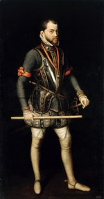 Sánchez Coello, Alonso - Porträt von König Philipp II. von Spanien und Portugal (1527-1598)