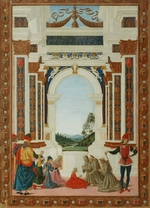 Perugino - Das Heilungswunder des heiligen Bernard