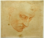 Buonarroti, Michelangelo - Kopfstudie für das Deckenfresko der Sixtinischen Kapelle