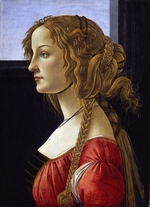Botticelli, Sandro - Profilbildnis einer jungen Frau (Simonetta Vespucci)