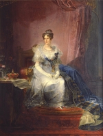 Borghesi, Giovan Battista - Porträt von Marie-Louise von Österreich (1791-1847), Herzogin von Parma