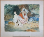 Sadownikow, Wassili Semjonowitsch - Porträt von Fürst Peter Dominikus Ludwig (1832-1887) und Fürstin Maria (1829-1898) zu Sayn-Wittgenstein mit Amme