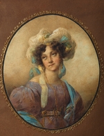 Unbekannter Künstler - Porträt von Jelena Alexandrowna Golizyna, geb. Naryschkina (1785-1855)