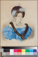 Pokrowski, Alexei A. - Porträt von Baronin Alexandra Benediktowna Tiesenhausen (1814-1866)