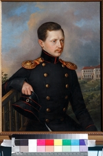 Unbekannter Künstler - Porträt von Nikolai Semjonowitsch Korsakow (1819-1889)