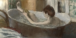 Degas, Edgar - Frau im Bad wäscht ihr Bein