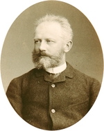 Lewizki, Sergei Lwowitsch - Porträt von Komponist Pjotr Iljitsch Tschaikowski (1840-1893)