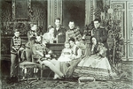 Russischer Fotograf - Familienporträt des Kaisers Alexander II. (1818-1881)