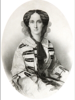 Unbekannter Fotograf - Porträt der Kaiserin Maria Alexandrowna von Russland (1824-1880)