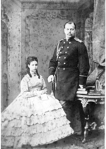 Unbekannter Fotograf - Prinzessin Dagmar von Dänemark und Zarewitsch Alexander von Russland