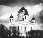 Russischer Fotograf - Blick auf die Christ-Erlöser-Kathedrale in Moskau