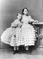 Russischer Fotograf - Porträt Großfürstinnen Wera Konstantinowna von Russland (1854-1912) und Olga Konstantinowna von Russland (1851-1926)