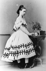 Russischer Fotograf - Porträt Großfürstin Maria Alexandrowna von Russland (1853-1920)