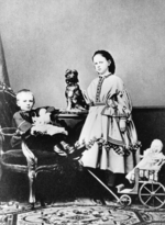 Russischer Fotograf - Großfürstin Maria Fjodorowna von Russland (1847-1928) und Großfürst Sergei Alexandrowitsch von Russland (1857-1905)