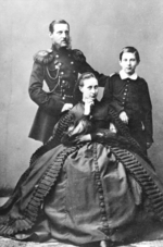 Russischer Fotograf - Porträt Großfürst Konstantin Nikolajewitsch von Russland (1827-1892) mit Frau, Alexandra Iosifowna von Sachsen-Altenburg