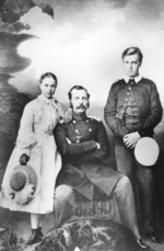 Alexandrowski, Iwan Fjodorowitsch - Porträt des Zaren Alexander II. von Russland (1818-1881) mit Tochter Maria und Sohn Sergei