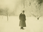 Tolstaja, Sofia Andrejewna - Lew Tolstoi auf dem Spaziergang im Winter