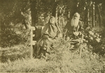 Tolstaja, Sofia Andrejewna - Lew Tolstoi mit seiner Schwester Maria Nikolajewna (1830-1912)