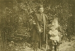 Tolstaja, Sofia Andrejewna - Drei Löwen. Leo Tolstoi mit Sohn Leo und Enkel Leo