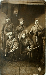 Unbekannter Fotograf - Gruppe der Rotarmisten vor der Abfahrt zur Front. Petrograd, 1918