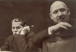 Unbekannter Fotograf - Maxim Gorki und Demjan Bedny auf dem ersten Kongress des sowjetischen Schriftstellerverbandes in Moskau im August 1934