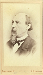 Fotoatelier Wesenberg - Porträt des Dichters Nikolai Alexejewitsch Nekrassow (1821-1877)