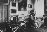 Russischer Fotograf - Kaiser Alexander III., Kaiserin Maria Fjodorowna und ihre Schwester, Königin Alexandra von England, bei einem Familienbesuch