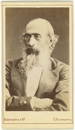Fotoatelier Wesenberg - Porträt von Historiker Konstantin Bestuschew-Rjumin (1829-1897)