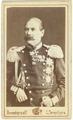 Fotoatelier Wesenberg - Porträt von General Graf Eduard Iwanowitsch Totleben (1818-1884)