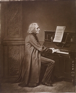 Hanfstaengl, Franz - Porträt von Komponist Franz Liszt (1811-1886)