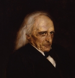 Lenbach, Franz, von - Porträt von Theodor Mommsen (1817-1903) Detail