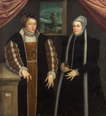 Unbekannter Künstler - Damendoppelporträt (Marie von Brandenburg-Kulmbach und Christina von Dänemark?)