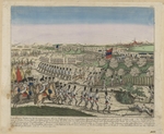 Unbekannter Künstler - Französische und Russische Truppen auf dem Zürichberg in der ersten Schlacht von Zürich