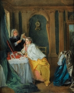 Lancret, Nicolas - Madame Geoffrin bei der Toilette