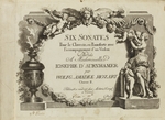 Unbekannter Künstler - Mozart: Six sonates pour le clavecin ou pianoforte avec l'accompagnement d'un violon dediés a Mademoiselle Josephe d'Aurnhamer