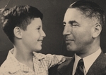 Unbekannter Fotograf - Fritz Pfeffer mit Sohn Werner