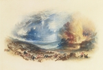 Turner, Joseph Mallord William - Das Schlachtfeld von Waterloo von Hougoumont aus gesehen