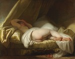 Fragonard, Jean Honoré - Schlafendes Mädchen