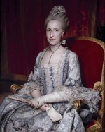 Mengs, Anton Raphael - Porträt von Maria Ludovica von Spanien (1745-1792), Kaiserin des Heiligen Römischen Reiches